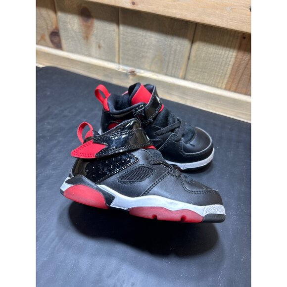 Nike Jordan Toddler Basketball Shoes DM1687-006 Black/Red Size 6C - Picture 3 of 10